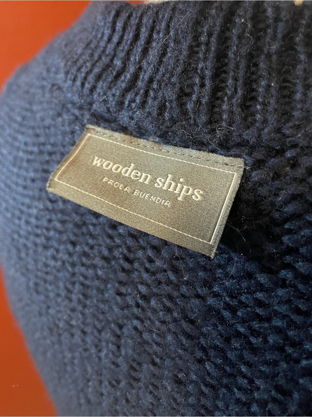 Wooden Ships Women’s Ski Pullover Slouchy Wool Blend Comfort Knit Sweater - Picture 2 of 5